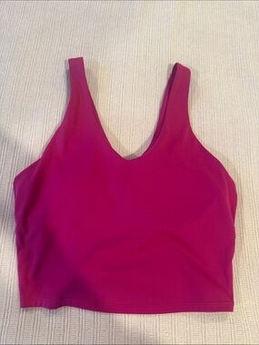 Target Women's Fuchsia V-Neck Crop Tank